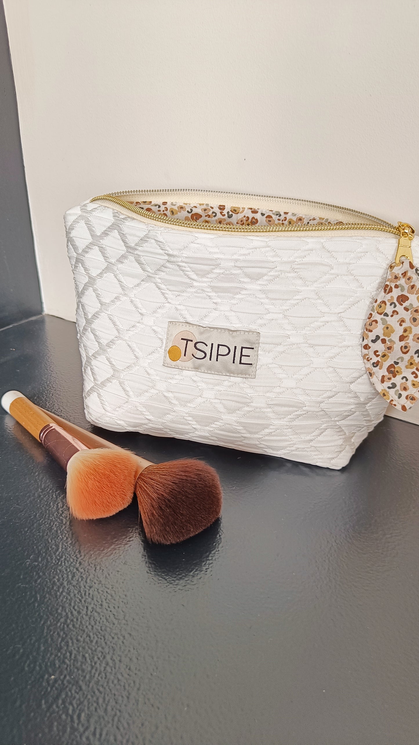 Trousse Make-Up Blanc Cassé