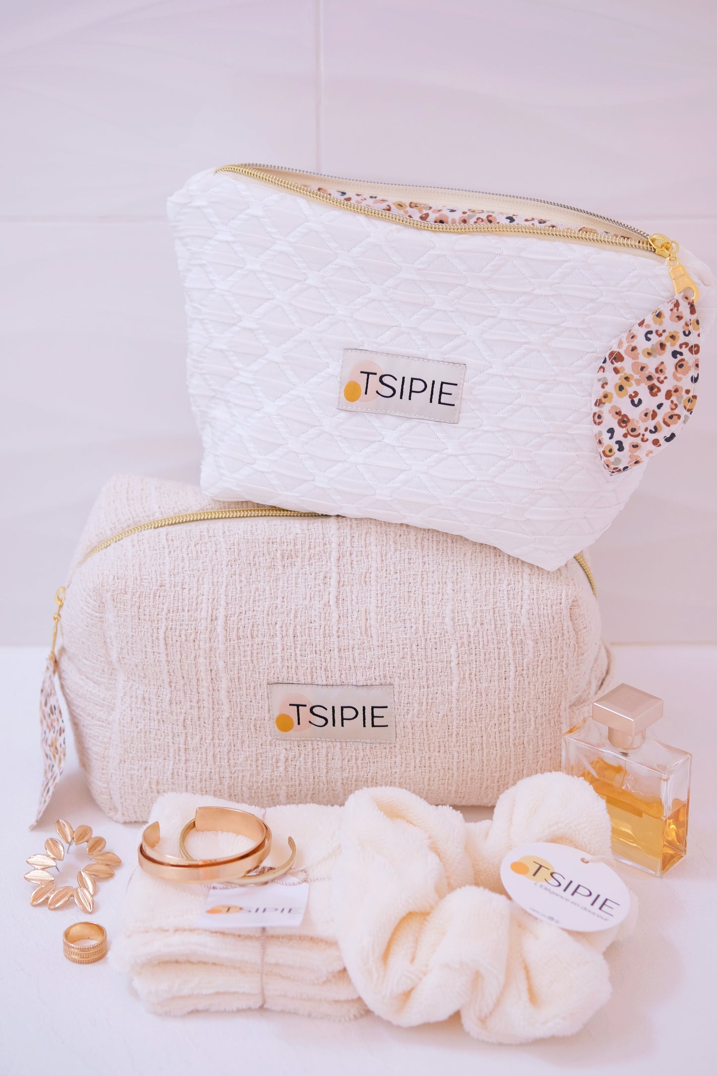 Trousse Make-Up Blanc Cassé