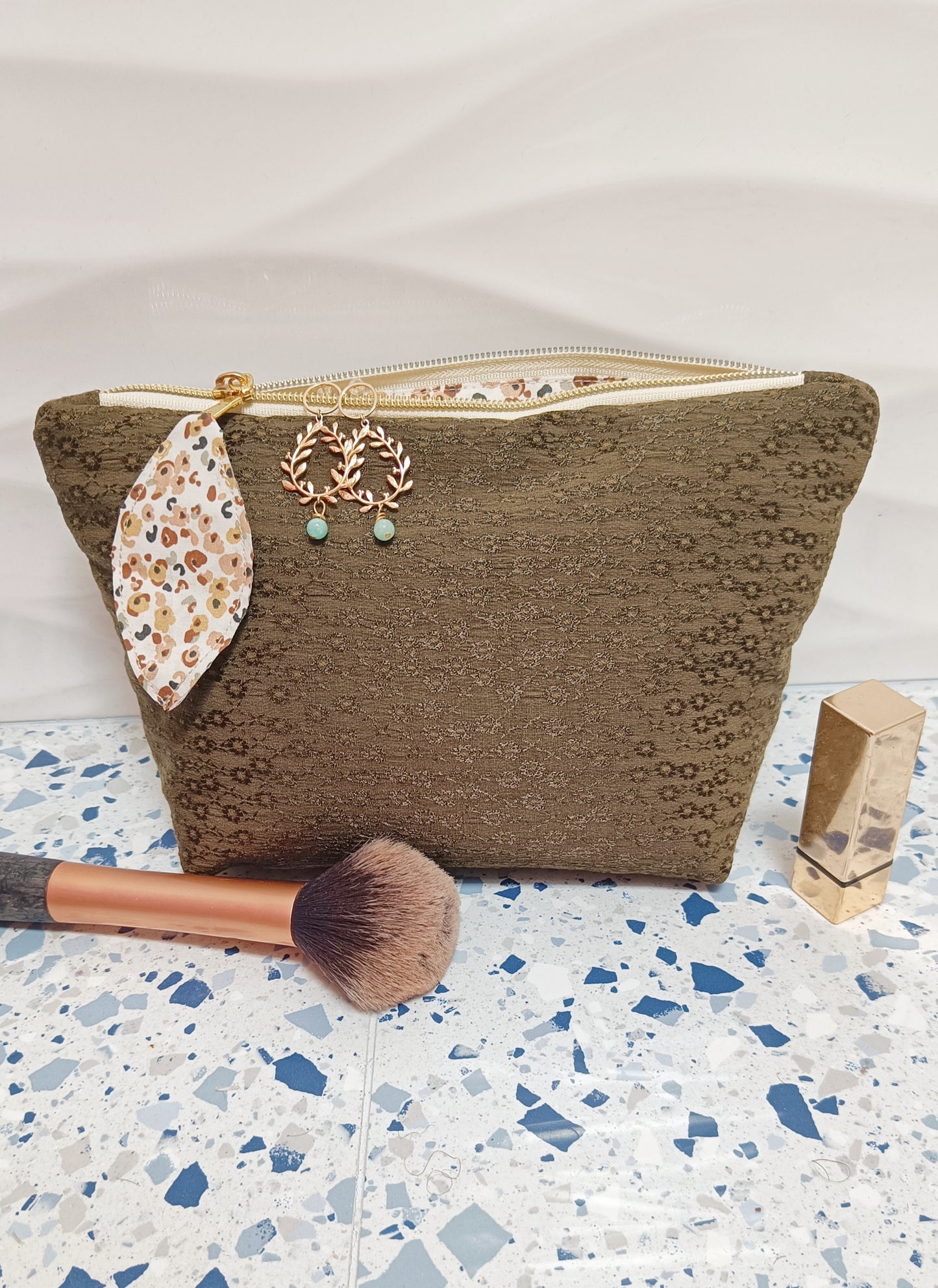 Trousse Make-Up Kaki