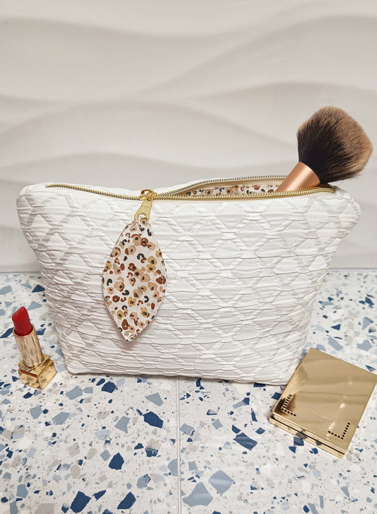 Trousse de Maquillage Blanc Cassé