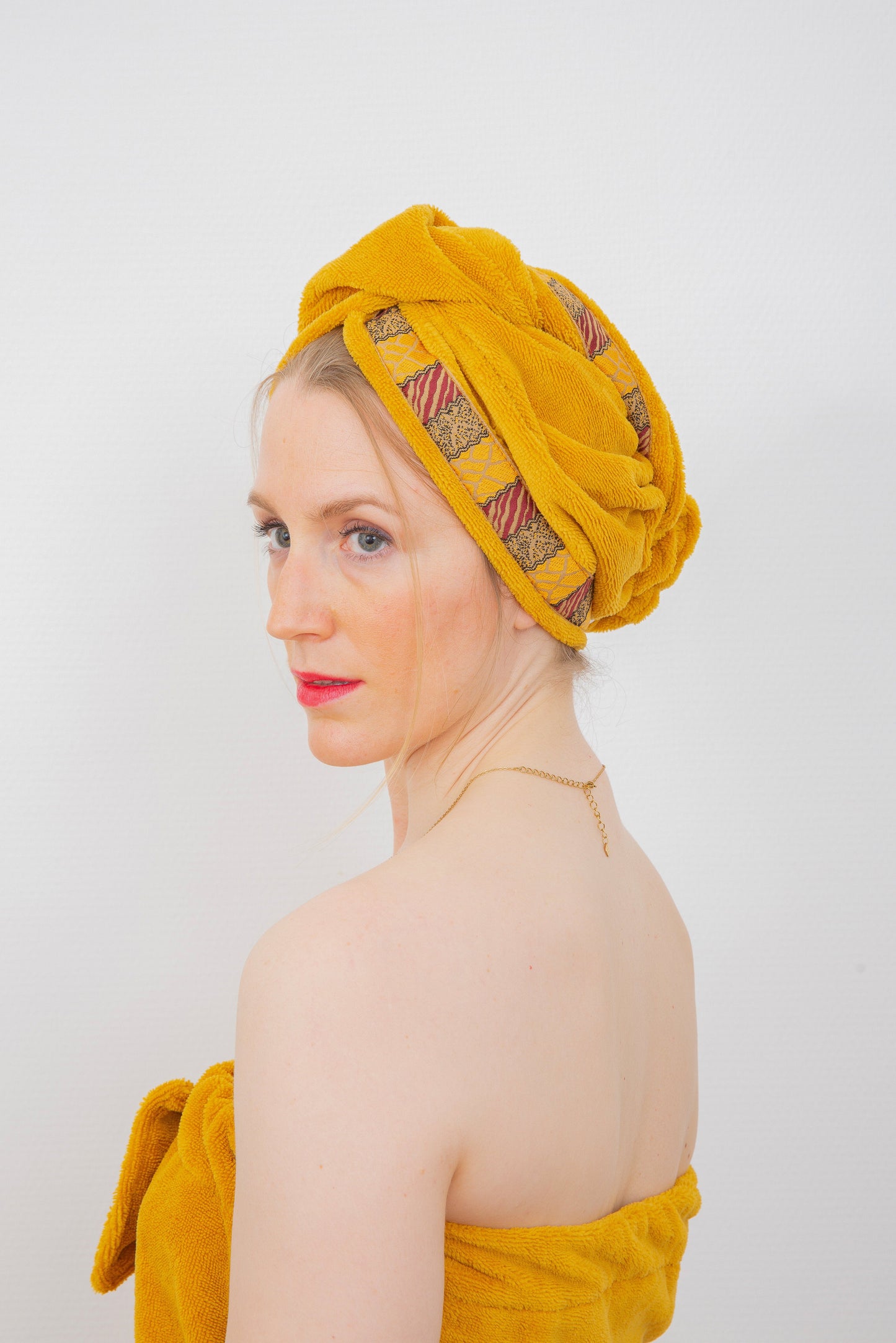 Coffret Cadeau: Peignoir + Turban [GRIS]